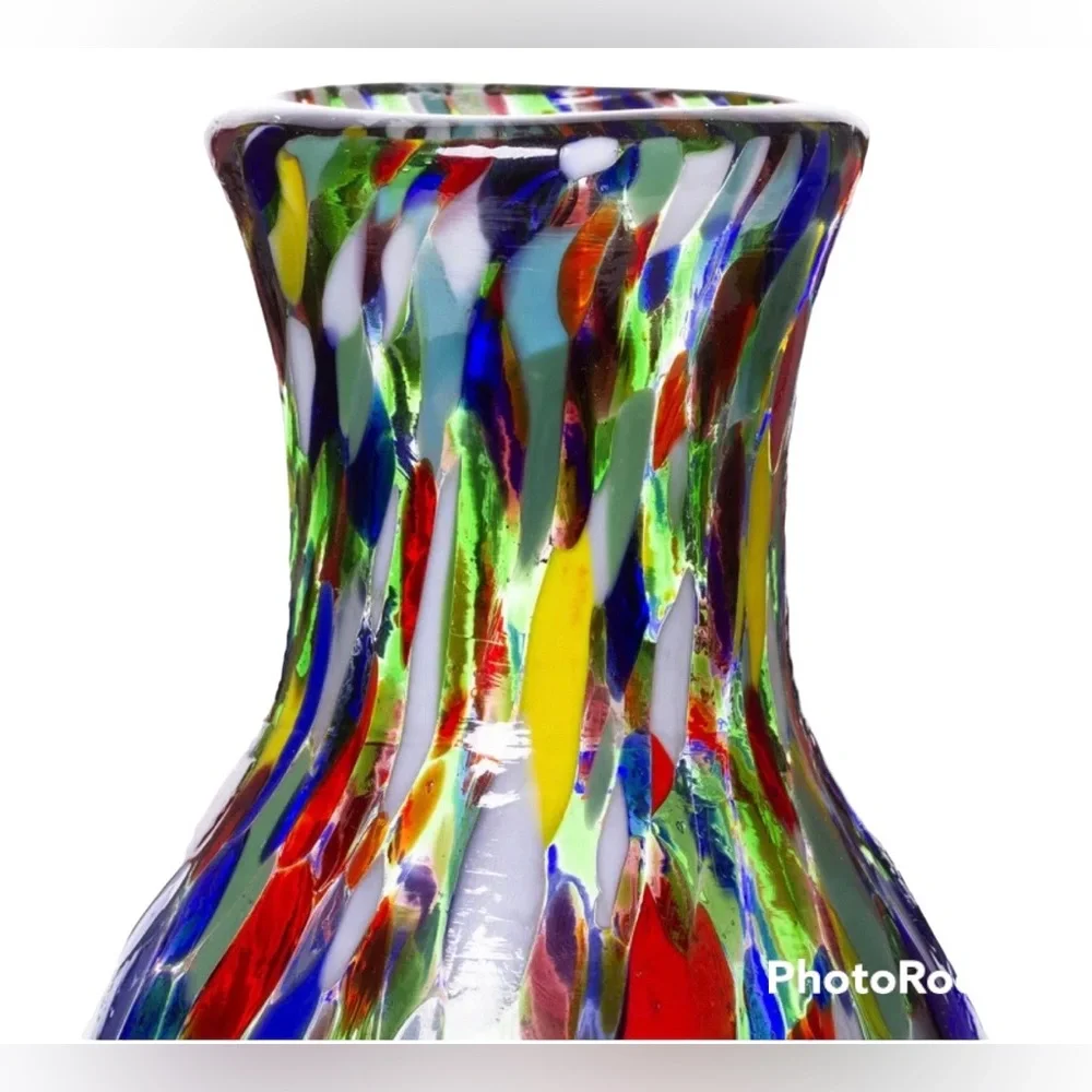 Novica Handmade Carafe and Glass Set in Jubilant Color